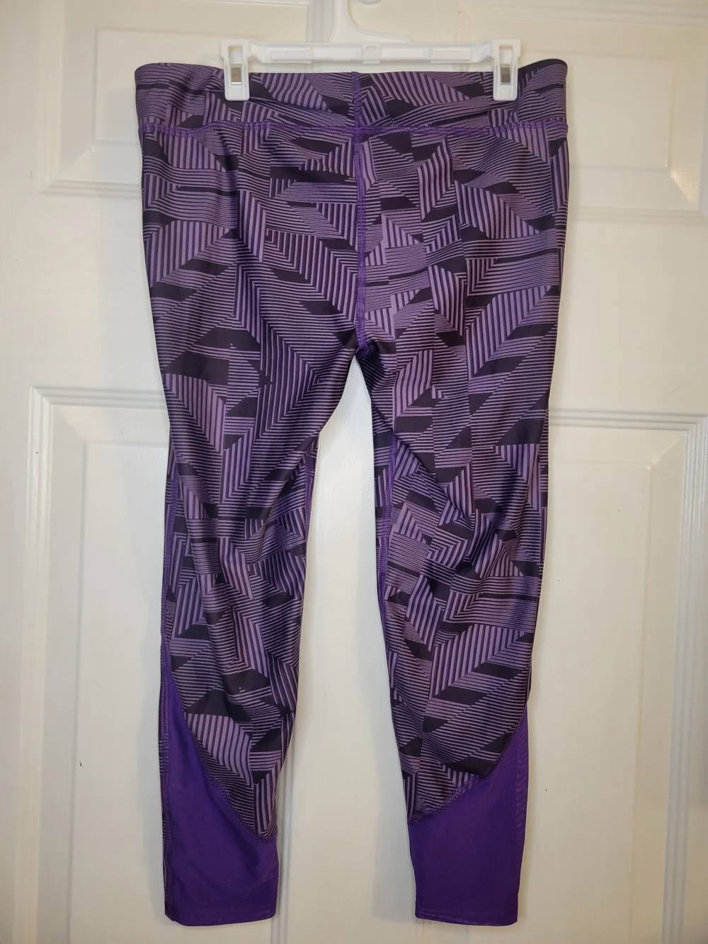 Under Armour Girls Purple Geo Print Leggings